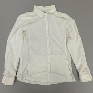 KÜHL Born in the Mountains White Snap Front Performance Shirt Jacket Womens L